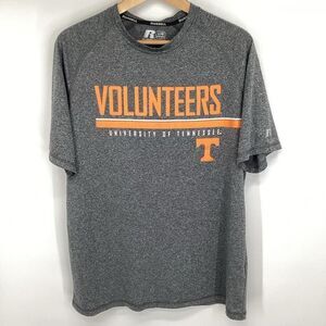 Men's Russell Tennessee Volunteers Performance Tee Shirt Gray/Orange‎ large